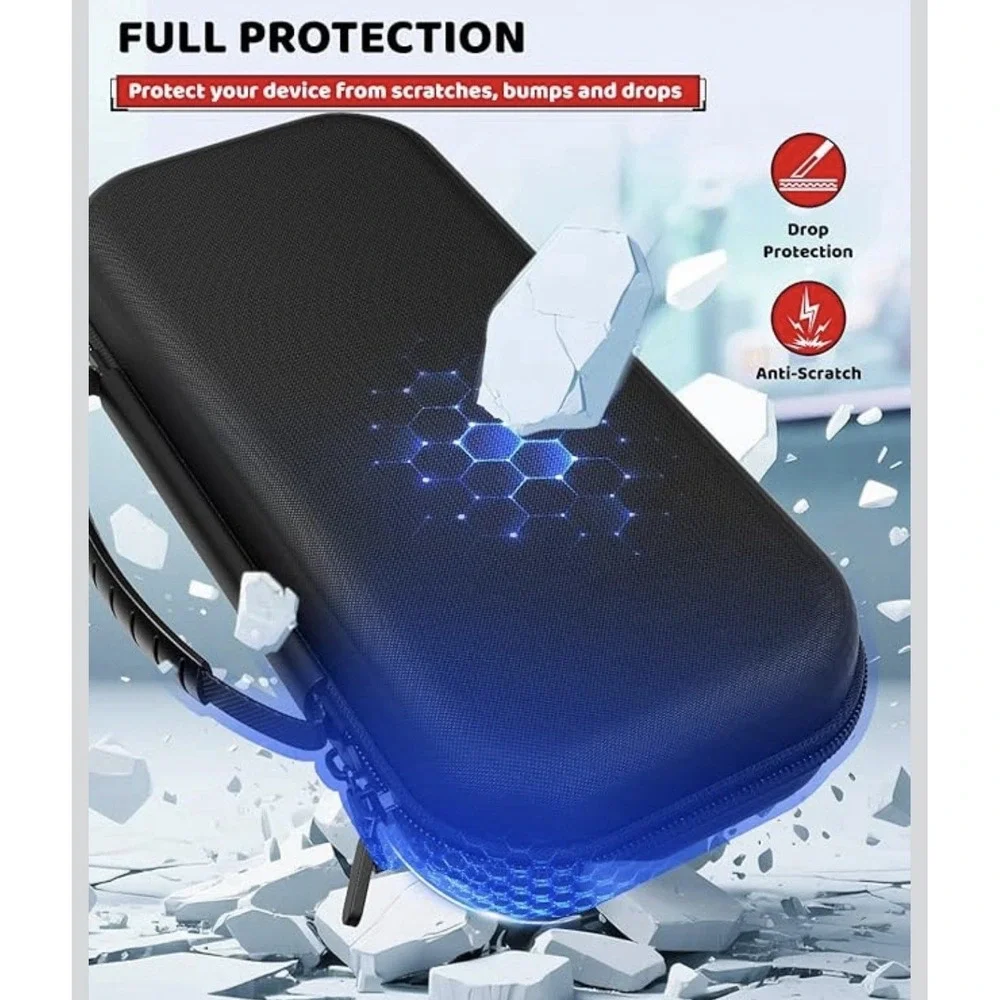 Nintendo Switch 2 / OLED / 2017 EVA Hard Shell Slim Case 10 Game Card Slots